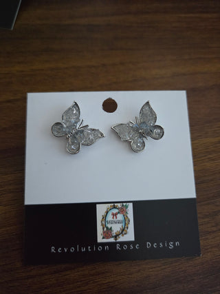 Stainless Steel Butterfly Earrings