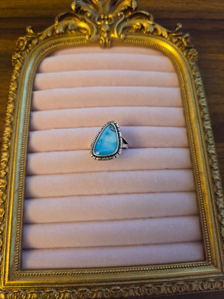 Silver w/ Blue Stone Ring