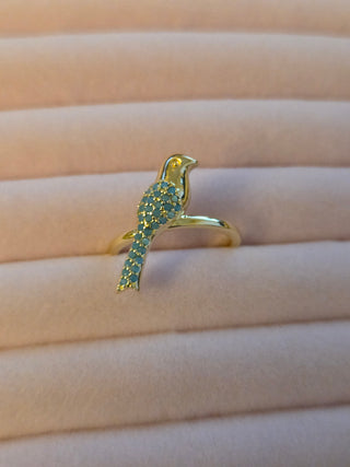 Jeweled Bird Ring