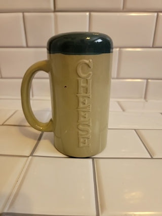 JMD- Ceramic Gray/Blue Cheese Shaker