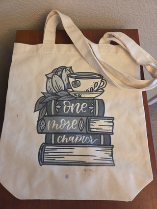 Canvas Book Tote Bag
