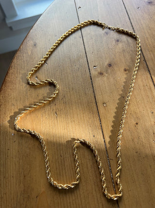 Vtg. Gold braided chain Monet MTS|68576