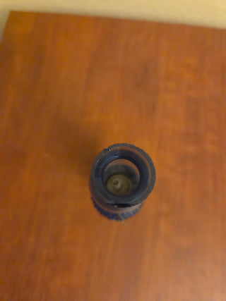Vtg. Mini Blue Oil Lamp