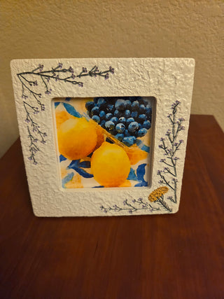 Lemon Painting Print in 6x6 Frame