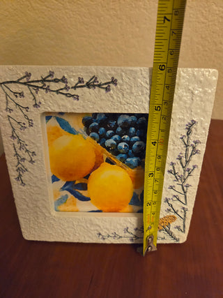 Lemon Painting Print in 6x6 Frame