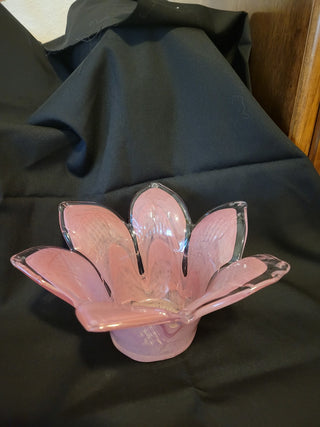 Antonio Tammaro Pink Art Glass Votive Holder RCD|60927