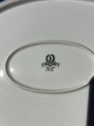 KW 15.75” Sone China MCM starburst/snowflake pattern Platter