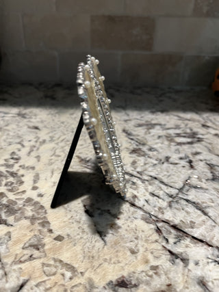 Heart Shaped Picture Frame with Pearls RCD|121652