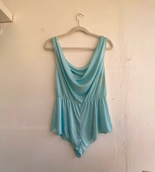 70s teal romper