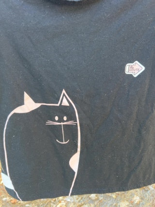 JP black CAT t-shirt size Small