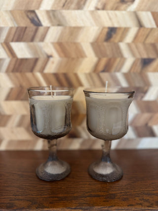HANDMADE UPCYCLED CANDLE SMOKEY GOBLET SCENT LOVE SPELL|107351