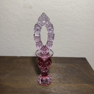 Vintage Fenton Pink Hobstar Perfume Bottle MTS|118818