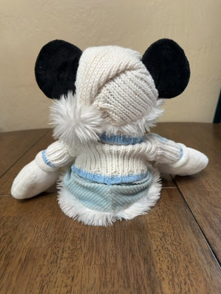 Disney Store Exclusive 16" Plush Mickey Mouse In Blue/ White Sweater Outfit