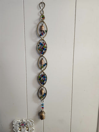 Iron and glass bead wind chime RCD|145750