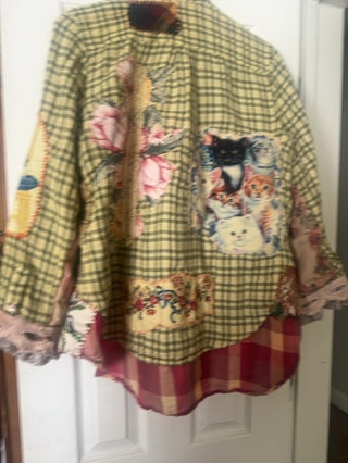 Reversible patchwork jacket