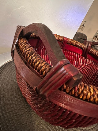 Basket Redwood Oval MTS|102172