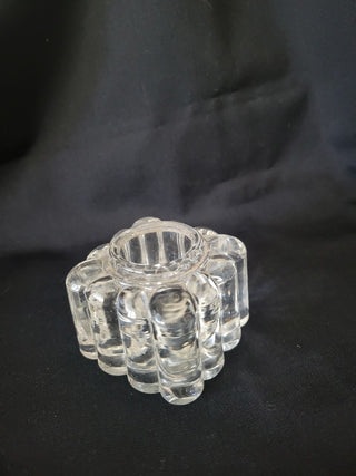 Vintage Heavy Glass Square Inkwell RCD|96516