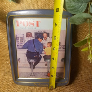 Vtg Norman Rockwell POST Tin