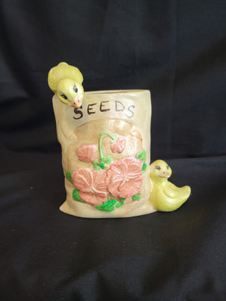 Vintage Hobbyist Yellow Duck "Seeds" Planter RCD