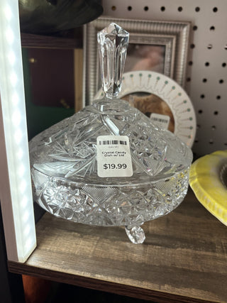 Crystal Candy Dish w/ Lid|120207