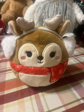 HTF 4.5” Squishmallow Darla The Reindeer Christmas Plush RSV No Tags|129129