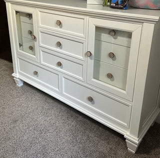 Coastal “Sandy Beach” Creamy White 11-Drawer Dresser RCD|113598