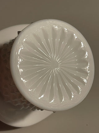 3.5" Milk Glass Top Hat Hobnail Match/ Toothpic Hold--SP MTS