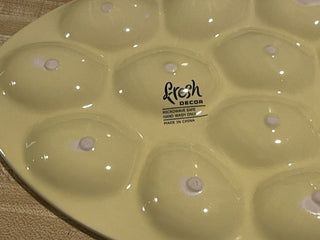 12" Fresh Decor Yellow Egg Plate--SP