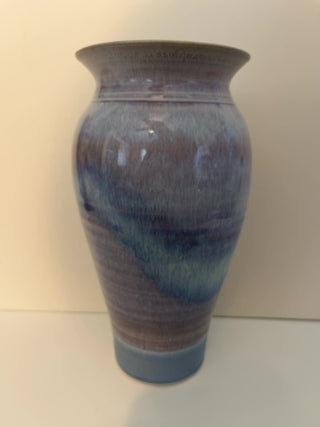 Hand Thrown  Signed Ambre Pottery Vase