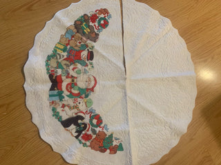 Vntg Felt Christmas tree skirt|138219