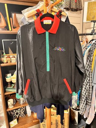 JACKET: 90s windbreaker L? MTS 3bears
