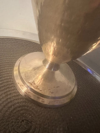 Vase Trophy Cup Hammered Silver Plated MTS|92383