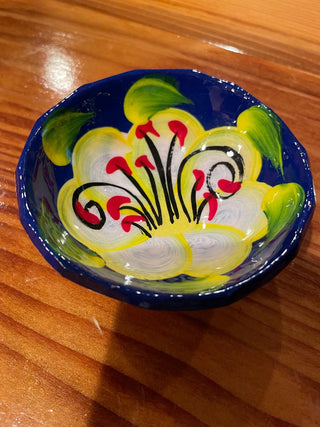 Hand Painted Mexican Pottery Small Dish~MTS|113730