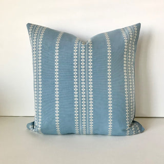 18x18 blue boho stripes pillow cover|58743