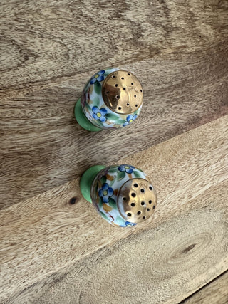 Vintage Hand Painted Lusterware Salt & Pepper Shakers MTS