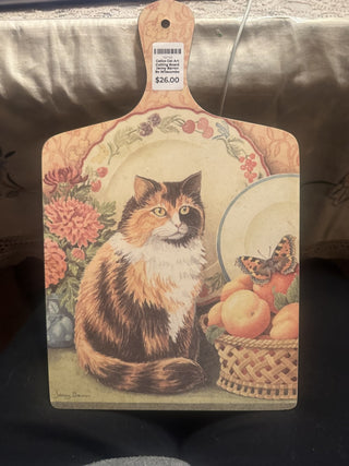 Calico Cat Art Cutting Board Jenny Barron By Wilscombe England #62 VV MTS|146338