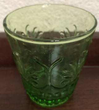 Embossed Green Glass RSV