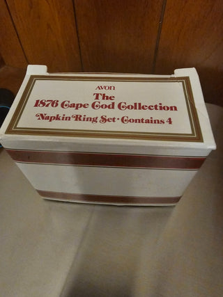 Avon 1876 Cape Cod Napkin Rings Set/4 NEW|67951