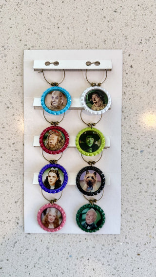 NY60 Wizard of Oz Wineglass Charms-Set of 8 RCD|125911