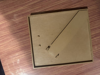 Vintage Reversed Painted Glass Eagle Landing on Tree Gold Black Framed 7"X6" #62 VV MTS|82729