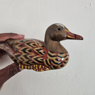 Medium Hand painted Wooden Duck (BRI) - MTS|114134