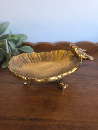 Vtg Style Gold Bird Soap Dish