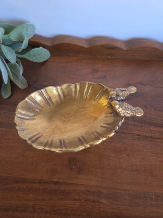 Vtg Style Gold Bird Soap Dish