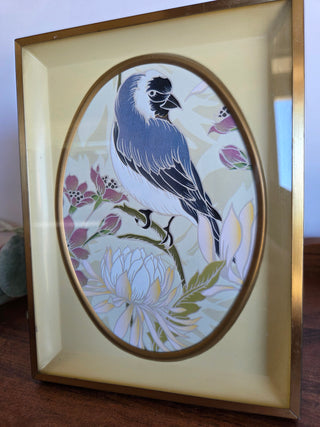 Gold MCM Frame w/ Bird Print