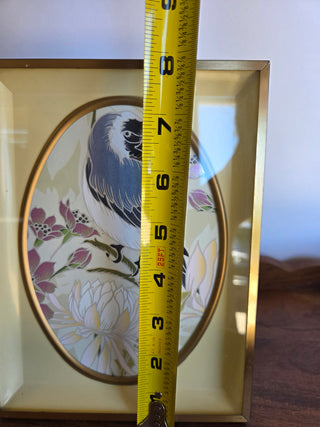Gold MCM Frame w/ Bird Print