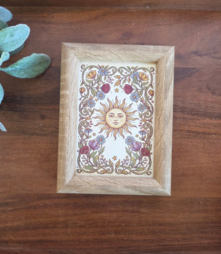 Framed Celestial Sun Art Print