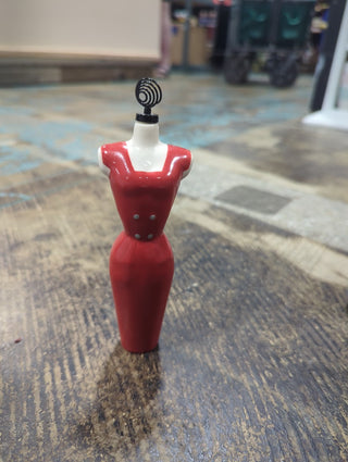 Ceramic Red Dress photo holder|103105
