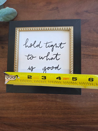 Hold Tight Black Picture Frame