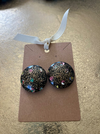 Confetti Lucite Clip-ons 60s MTS|53968