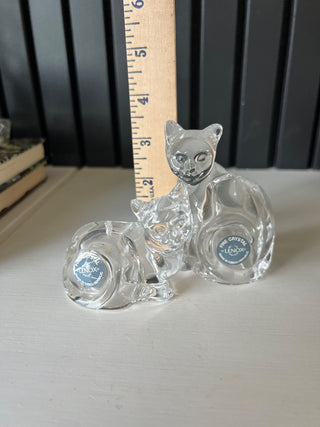 Lennox crystal cat s&p shakers set of 2 RSV|119170